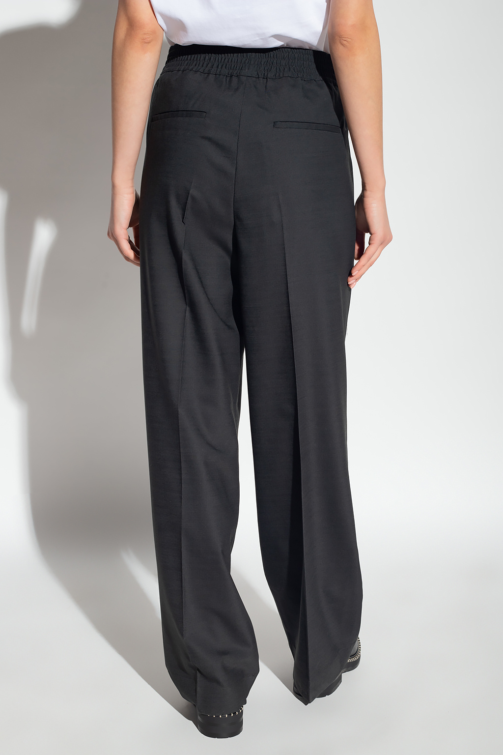 Harisha halterneck midi dress front trousers Birgitte Herskind